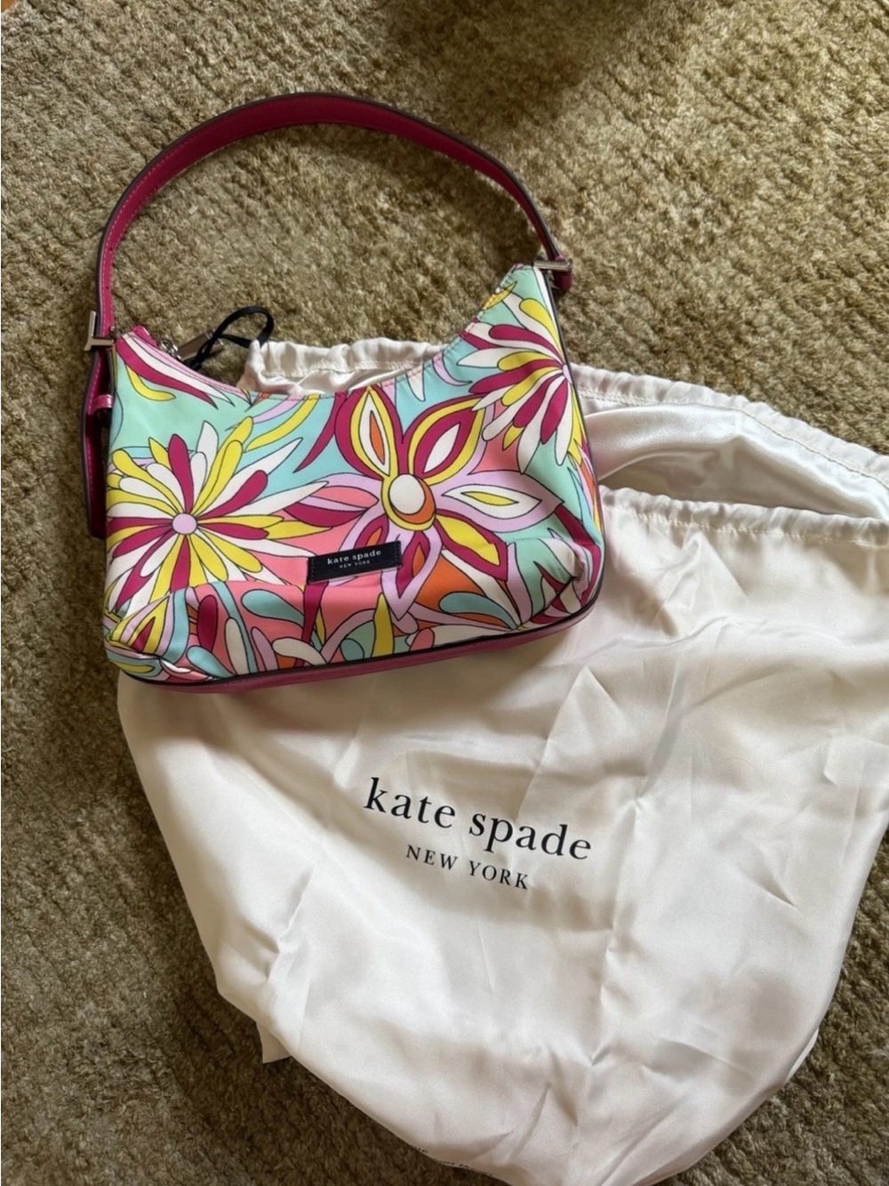 kate spade Sam Icon Anemone Floral Small Shoulder Bag w/Dustbag